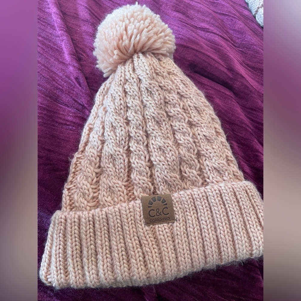 pink beanie